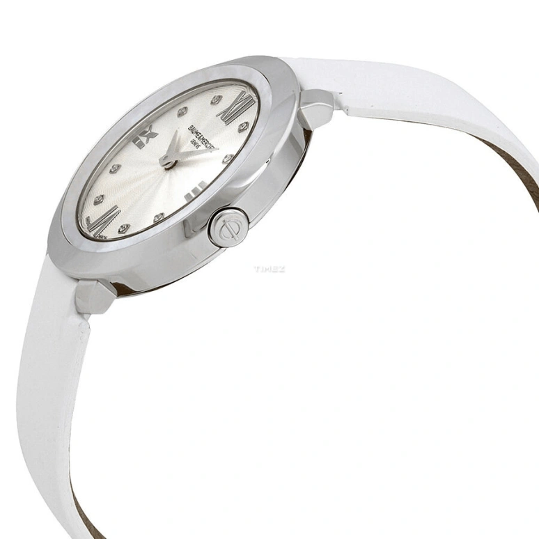Baume & Mercier,Promesse 34mm,34mm,Stainless Steel,White,Quartz,Sapphire,Crystal Glass,Round,10177