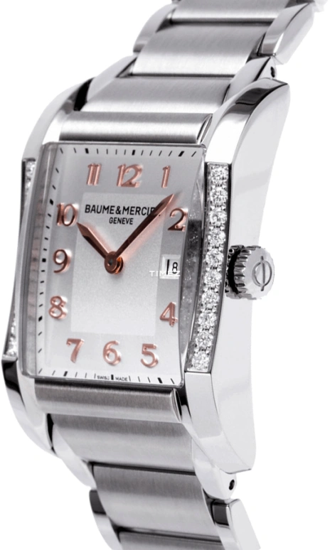 Baume & Mercier,Hampton 27.50mm,27.50mm,Stainless Steel,Silver,Quartz,Day,26280hours,10023
