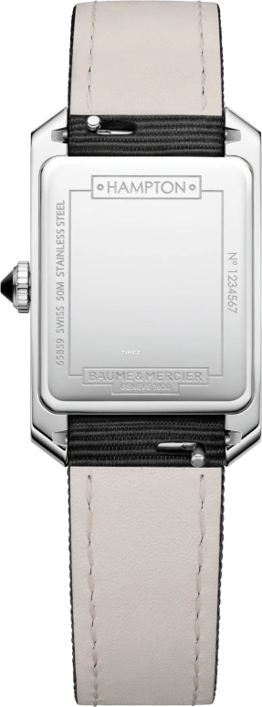 Baume & Mercier,Hampton 22.20x34.90mm,22.20x34.90mm,Stainless Steel,Green,Quartz,Sapphire,Crystal Glass,Rectangular,10630
