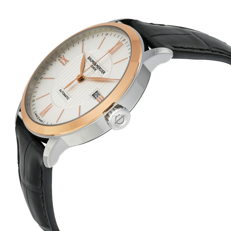 Baume & Mercier,Classima 40mm,40mm,Stainless Steel,Silver,Automatic,Day,Sapphire,Crystal Glass,10216