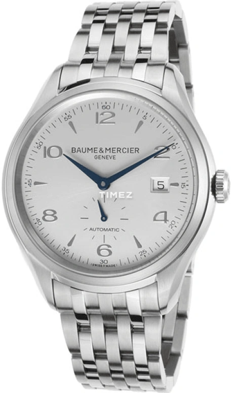 Baume & Mercier,Clifton 41mm,41mm,Stainless Steel,Silver,Automatic,Day,38hours,10099