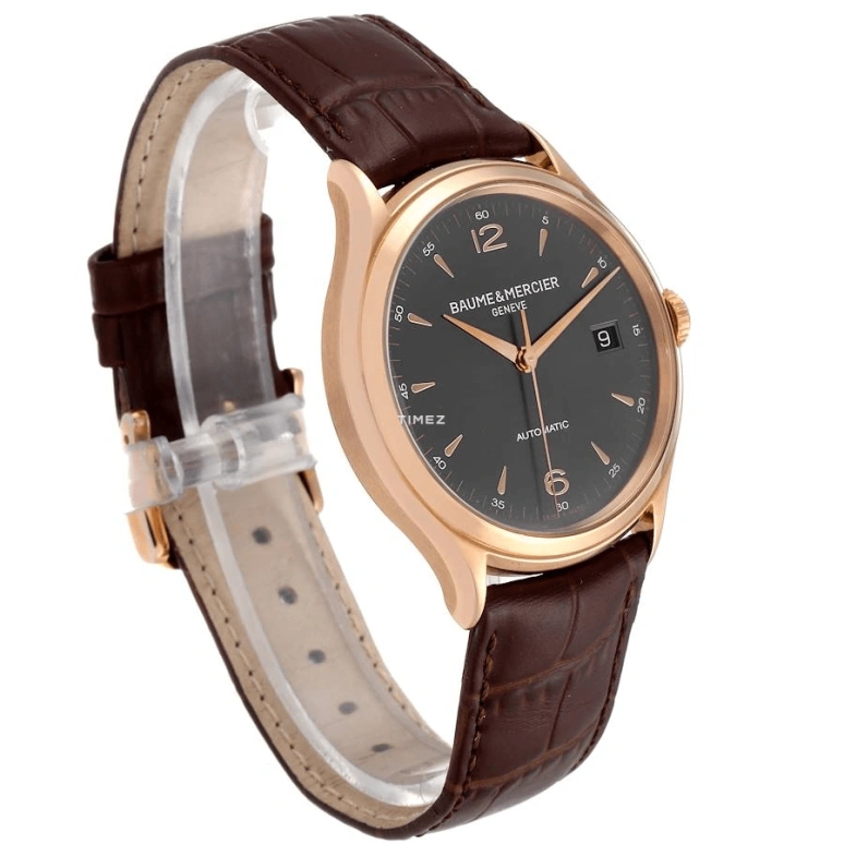 Baume & Mercier,Clifton 39mm,39mm,Pink Gold,Grey,Automatic,Day,38hours,10059
