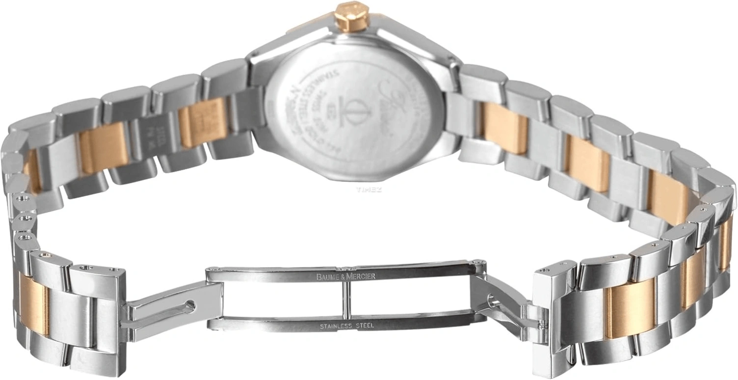 Baume & Mercier,Baume 22mm,22mm,Stainless Steel,Grey,Quartz,Sapphire,Crystal Glass,Twelve edge,8762