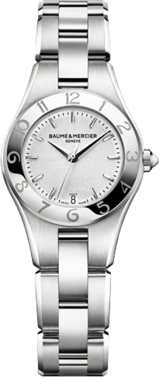 Baume & Mercier,Linea 27mm,27mm,Stainless Steel,Silver,Quartz,Day,26280hours,10009