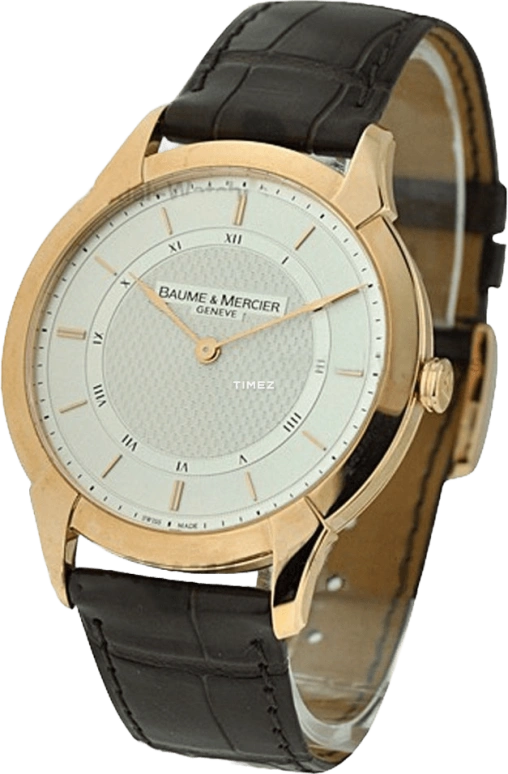 Baume & Mercier,Baume 42mm,42mm,Rose Gold,Grey,Handwound,Sapphire,Crystal Glass,Round,8801