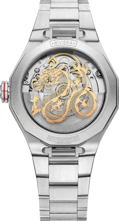 Baume & Mercier,Riviera 33mm,33mm,Stainless Steel,White,Automatic,Day,Sapphire,10743