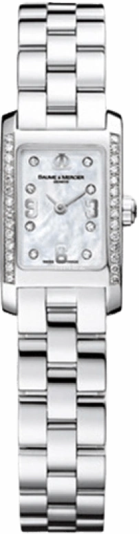 Baume & Mercier,Hampton 16.80mm,16.80mm,Stainless Steel,Silver,Grey,Quartz,26280hours,Sapphire,Crystal Glass,8681