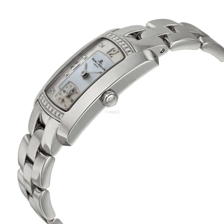 Baume & Mercier,Hampton 34x22mm,34x22mm,White Gold,White,Quartz,Sapphire,Crystal Glass,Rectangular,6991