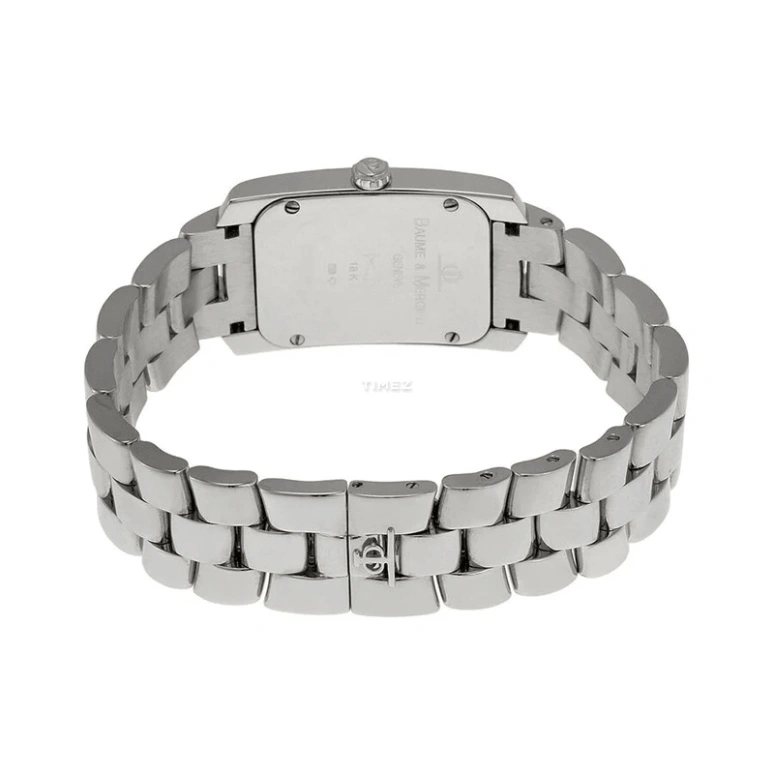 Baume & Mercier,Hampton 34x22mm,34x22mm,White Gold,White,Quartz,Sapphire,Crystal Glass,Rectangular,6991