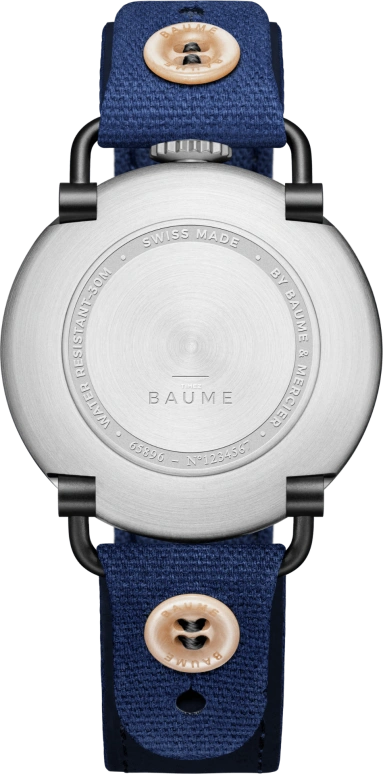 Baume & Mercier,Baume 41mm,41mm,Stainless Steel,Blue,Quartz,Moonphase,Round,10637