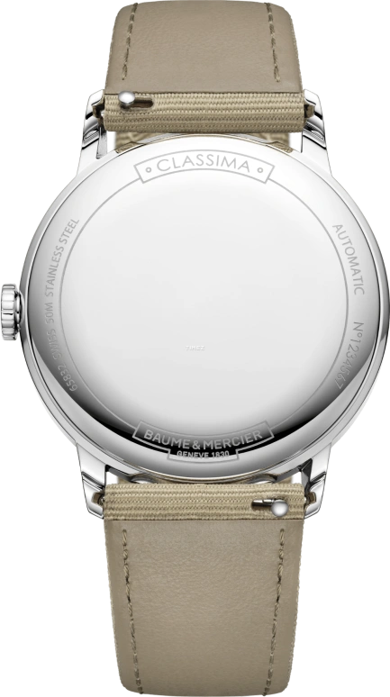 Baume & Mercier,Classima 42mm,42mm,Stainless Steel,Grey,Automatic,Day,Round,10695
