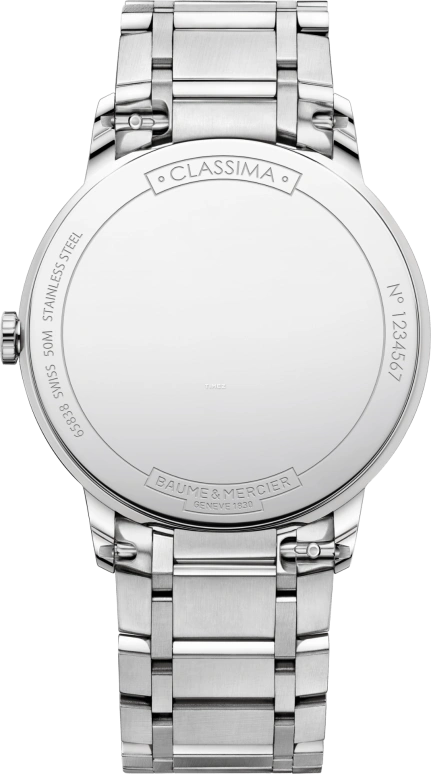 Baume & Mercier,Classima 42mm,42mm,Stainless Steel,White,Quartz,Day,Sapphire,Crystal Glass,10526
