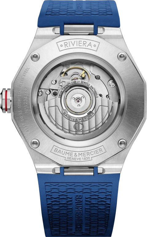 Baume & Mercier,Riviera 42.10x39.05mm,42.10x39.05mm,Stainless Steel,Blue,Automatic,Day,Dule Time,10659