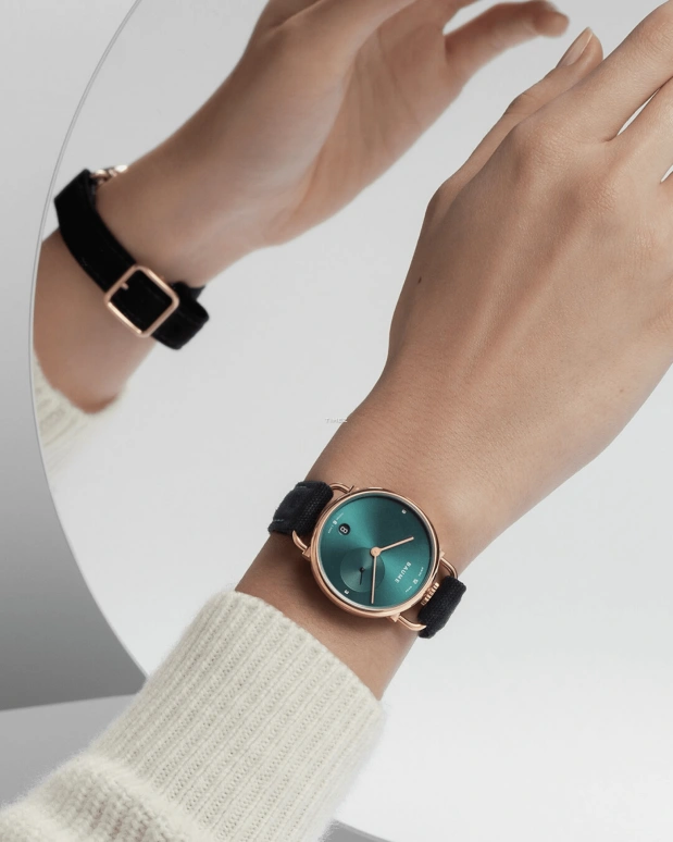 Baume & Mercier,Baume 35mm,35mm,Green,Quartz,Day,Sapphire,Crystal Glass,Round,10685