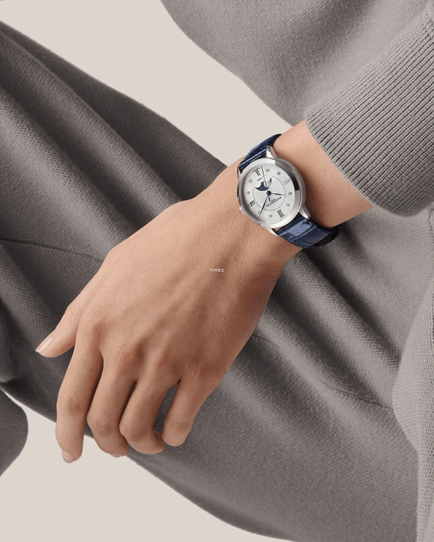 Baume & Mercier,Classima 34mm,34mm,Stainless Steel,Silver White,Automatic,Moonphase,Day,10633