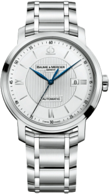 Baume & Mercier,Classima 42mm,42mm,Stainless Steel,Silver White,Automatic,Day,38hours,10085