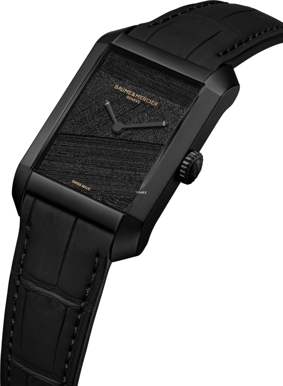 Baume & Mercier,Hampton 31x48.10mm,31x48.10mm,Stainless Steel,Black,Automatic,Sapphire,Crystal Glass,Square,10641