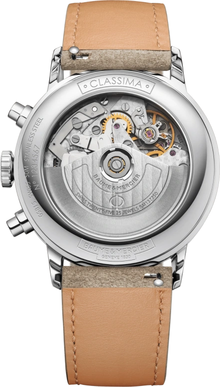Baume & Mercier,Classima 42mm,42mm,Stainless Steel,Sand,Automatic,Chronograph,Date,Day,10782