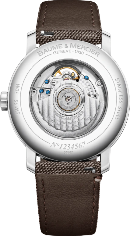 Baume & Mercier,Classima 42mm,42mm,Stainless Steel,Grey,Automatic,Power Reserve Indicator,Sapphire,Crystal Glass,10718