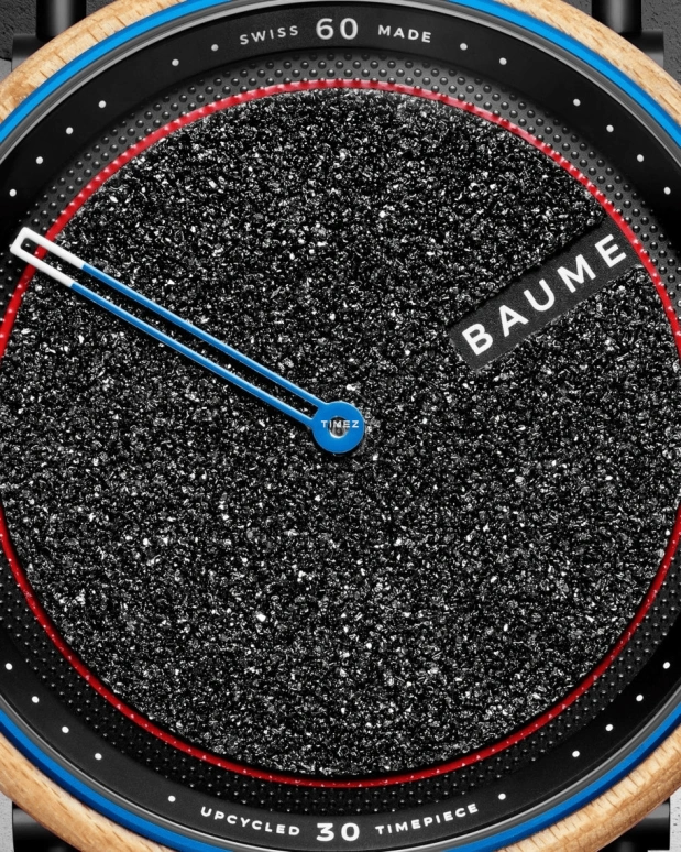 Baume & Mercier,Baume 42.20mm,42.20mm,Aluminium,Black,Handwound,Round,Rose Gold,10653