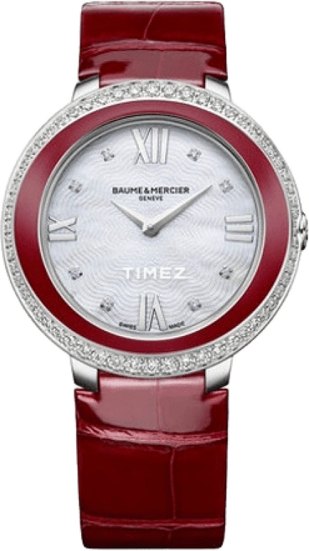 Baume & Mercier,Promesse 34mm,34mm,Stainless Steel,Silver White,White,Quartz,10200
