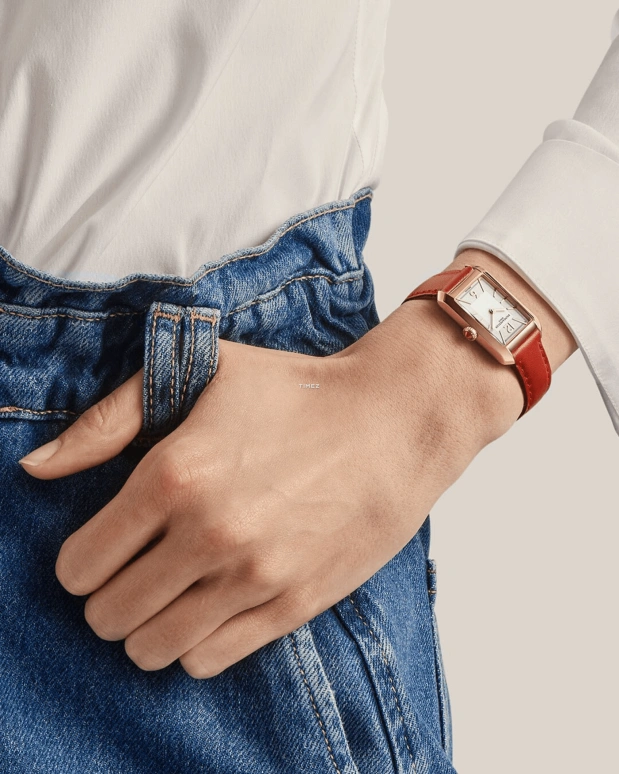Baume & Mercier,Hampton 22.20x34.90mm,22.20x34.90mm,Grey,Quartz,Sapphire,Crystal Glass,Square,Rose Gold,10628