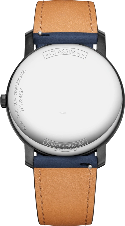 Baume & Mercier,Classima 42mm,42mm,Stainless Steel,Blue,Quartz,Day,Round,10841