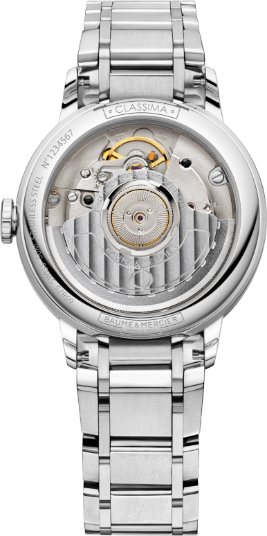 Baume & Mercier,Classima 34mm,34mm,Stainless Steel,White,Automatic,Day,Sapphire,10496