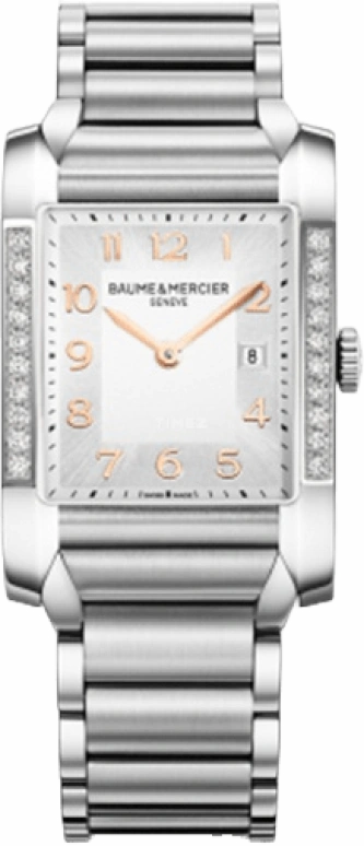 Baume & Mercier,Hampton 27.50mm,27.50mm,Stainless Steel,Silver,Quartz,Day,26280hours,10023