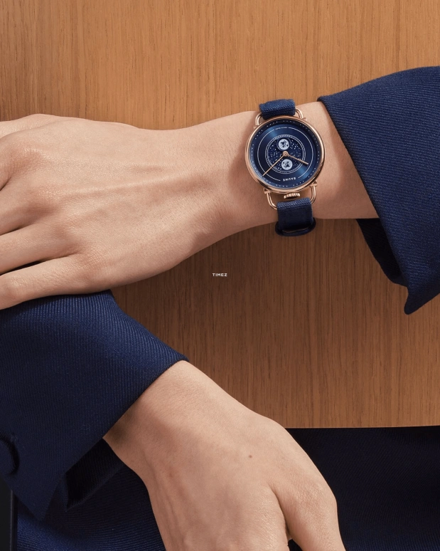 Baume & Mercier,Baume 35mm,35mm,Stainless Steel,Blue,Quartz,Moonphase,Round,10638
