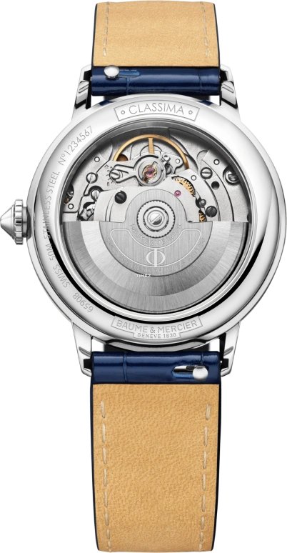 Baume & Mercier,Classima 34mm,34mm,Stainless Steel,Silver White,Automatic,Moonphase,Day,10633