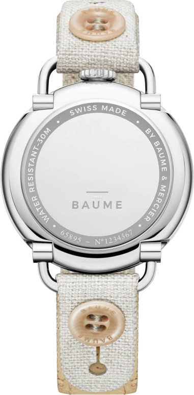 Baume & Mercier,Baume 35mm,35mm,Stainless Steel,White,Quartz,Moonphase,Round,10639