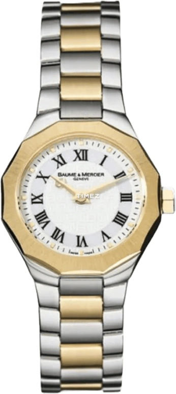 Baume & Mercier,Baume 22mm,22mm,Stainless Steel,White,Quartz,Sapphire,Crystal Glass,Twelve edge,8524