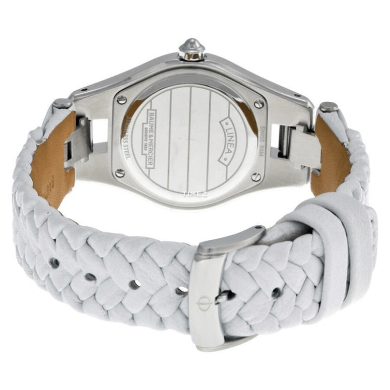 Baume & Mercier,Linea 27mm,27mm,Stainless Steel,White,Quartz,Day,Sapphire,Crystal Glass,10117