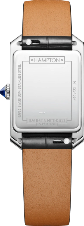 Baume & Mercier,Hampton 35x22mm,35x22mm,Stainless Steel,Silver,Quartz,Rectangular,10795
