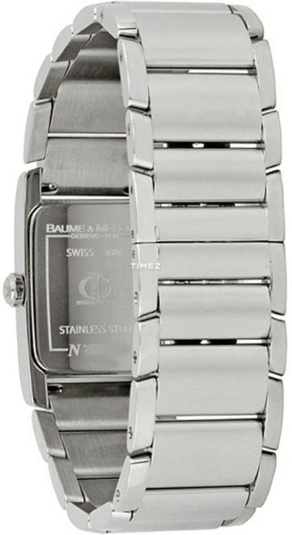 Baume & Mercier,Baume 20mm,20mm,Stainless Steel,Silver White,Quartz,Sapphire,Crystal Glass,Rectangular,8748