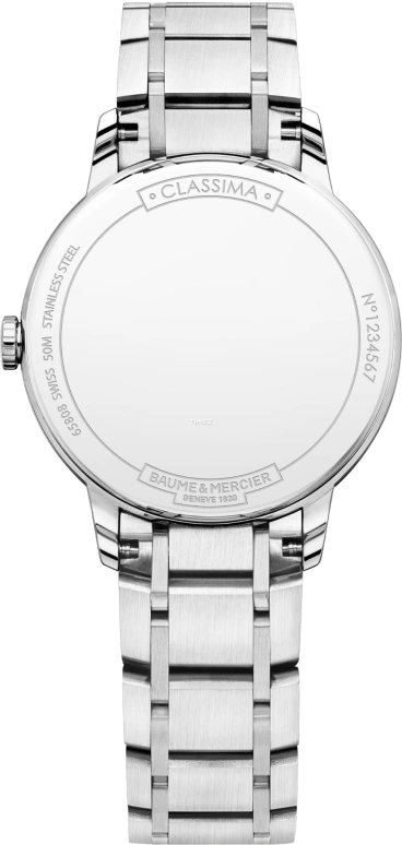 Baume & Mercier,Classima 31mm,31mm,Stainless Steel,White,Quartz,Day,Sapphire,Crystal Glass,10326