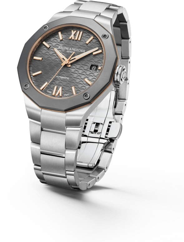 Baume & Mercier,Riviera 36mm,36mm,Stainless Steel,Grey,Automatic,Day,Sapphire,Crystal Glass,10661