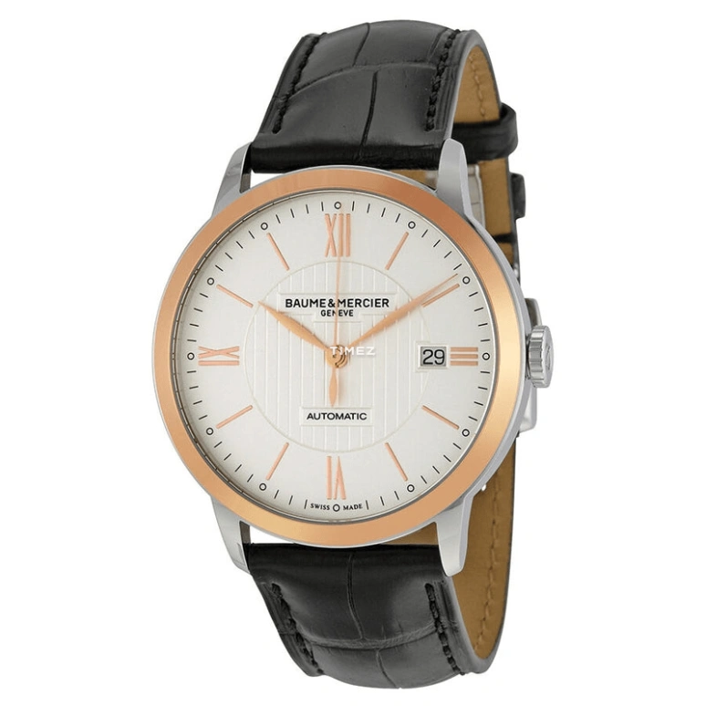 Baume & Mercier,Classima 40mm,40mm,Stainless Steel,Silver,Automatic,Day,Sapphire,Crystal Glass,10216