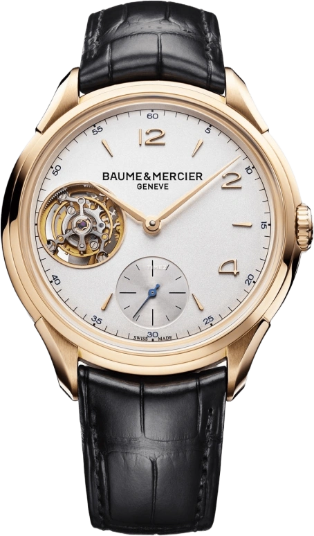 Baume & Mercier,Clifton 45.50mm,45.50mm,Red Gold,Silver,Handwound,10143