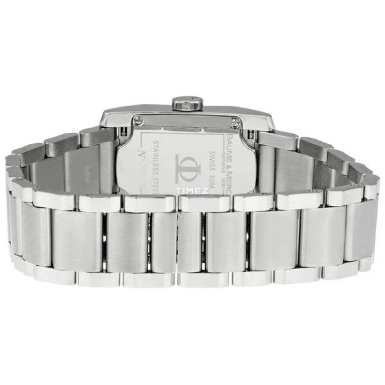 Baume & Mercier,Baume 33x22mm,33x22mm,Stainless Steel,White,Quartz,Day,Sapphire,Crystal Glass,8568