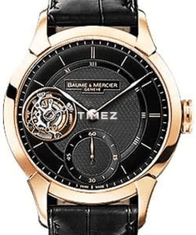 Baume & Mercier,Baume 43mm,43mm,Rose Gold,Black,Handwound,Tourbillon,Sapphire,Crystal Glass,8841