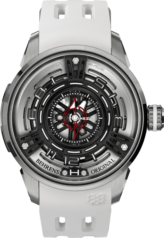 Behrens,Original 42mm,42mm,Stainless Steel,Black,Skeleton,Automatic,42hours,Sapphire,BHR011TI01