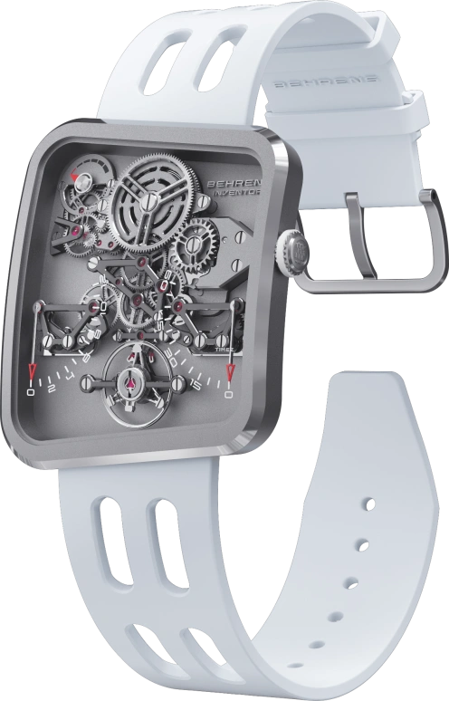 Behrens,Inventor 42.60x38mm,42.60x38mm,Titanium,Grey,Handwound,Power Reserve Indicator,Retrograde,BHR030TI01