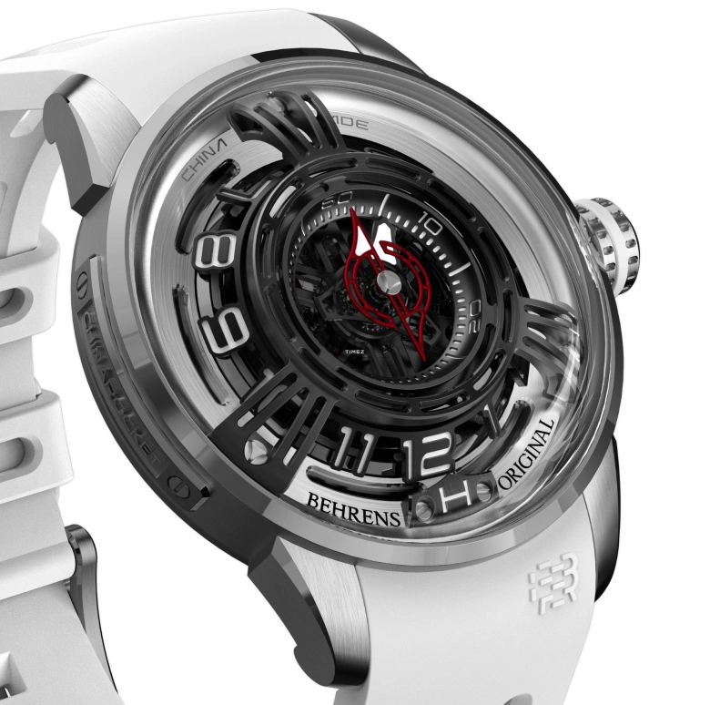Behrens,Original 42mm,42mm,Stainless Steel,Black,Skeleton,Automatic,42hours,Sapphire,BHR011TI01