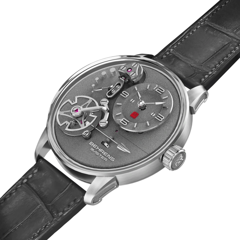 Behrens,Master 39.50mm,39.50mm,Platinum,Grey,Handwound,Power Reserve Indicator,In-house Caliber,BHRM1PT