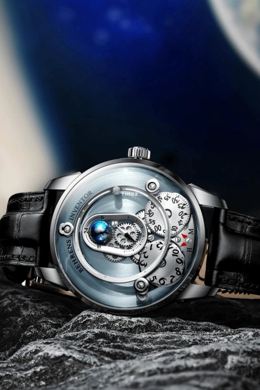 Behrens,Inventor 42mm,42mm,Stainless Steel,Stainless Steel,Blue,Automatic,41hours,Sapphire,BHR020BLUI01