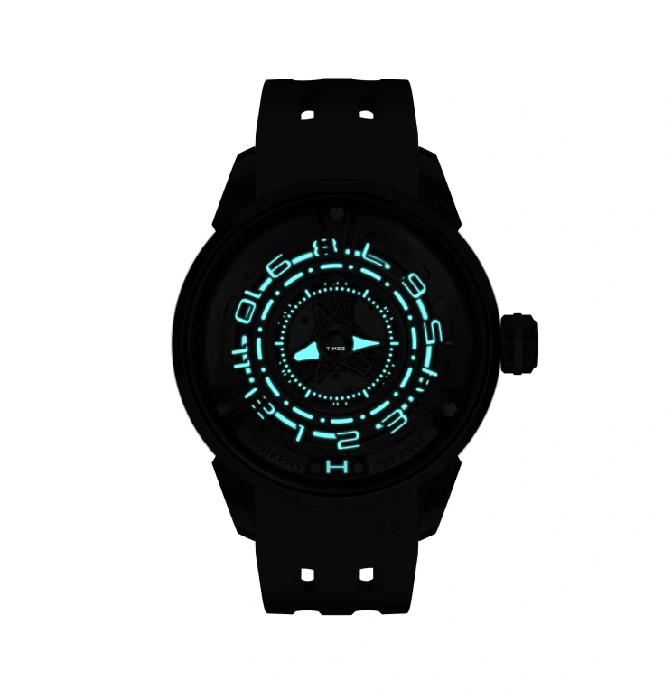 Behrens,Original 42mm,42mm,Stainless Steel,Black,Skeleton,Automatic,42hours,Sapphire,BHR011CBLU01