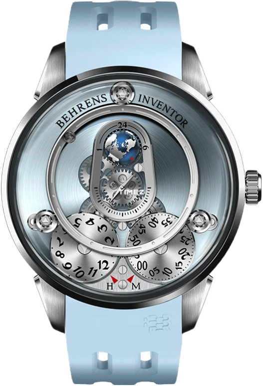 Behrens,Inventor 42mm,42mm,Stainless Steel,Blue,Automatic,41hours,Round,BHR020BLUI02