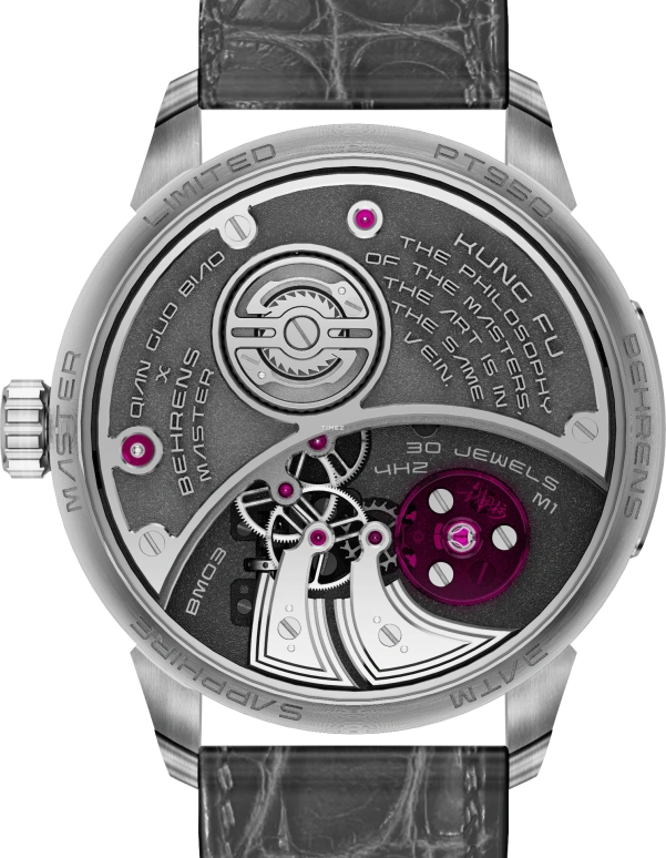Behrens,Master 39.50mm,39.50mm,Platinum,Grey,Handwound,Power Reserve Indicator,In-house Caliber,BHRM1PT